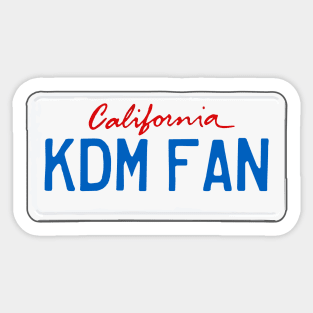 California KDM Fan Sticker